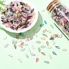 Acrylic Leaf Charms OACR-CJC0020-03-5