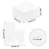 Foldable Creative Kraft Paper Box CON-WH0062-05A-2