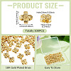 100Pcs Brass Beads KK-TA0008-91-4
