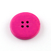 4-Hole Dyed Wood Buttons BUTT-R033-025-3