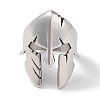 Non-Tarnish 304 Stainless Steel Spartan Soldier Helmet Finger Rings for Men RJEW-U005-05AS-2