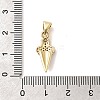 Brass Micro Pave Cubic Zirconia Pendants KK-C137-07B-G-3
