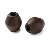 Spray Painted Wooden European Beads WOOD-A029-05A-2