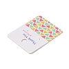 Rectangle Paper Earring Display Card with Hanging Hole CDIS-C004-01E-4