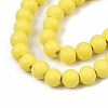 Painted Natural Wood Beads Strands WOOD-S053-54K-3