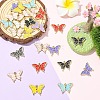 24Pcs UV Plating Alloy Enamel Pendants FIND-YW0010-83-4