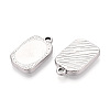 304 Stainless Steel Pendant Cabochon Settings STAS-T067-19P-2