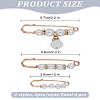 6Pcs 3 Styles Alloy Rhinestone Safety Brooches JEWB-LP0004-06-2