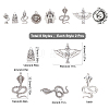 16Pcs 8 Style Alloy Pendant FIND-SC0001-74-2