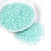 Transparent Frosted Colours Glass Seed Beads SEED-T007-12G-3