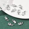 SHEGRACE Brass Clear Cubic Zirconia Charms XGRQ2O138-417P-4