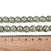 Transparent Half Spray Painted Glass Beads Strands LS-GLAA-Q110-02A-05-4