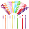 100Pcs Plastic Yarn Knitting Needles SENE-SP0001-01-1
