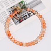 Alloy Resin Rondelle Beaded Necklaces for Women WG2A417-01-1