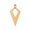 Ion Plating(IP) 201 Stainless Steel Pendants STAS-K003-14G-03-2
