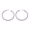 Tarnish Resistant Baking Paint 201 Stainless Steel Half Hoop Earrings EJEW-P185-A01-01-1