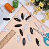 48Pcs Resin Safety Pin Brooches JEWB-OC0001-11A-4