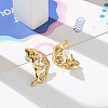 304 Stainless Steel Rhinestone Stud Earrings EJEW-M069-05G-5