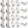 SUNNYCLUE 80Pcs 304 Stainless Steel Clip-on Earring Findings STAS-SC0005-67-1