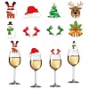 8Pcs Christmas Wine Glass Decoration PW-WG2878C-01-1