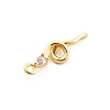Brass Micro Pave Cubic Zirconia Pendants LS-KK-M321-01E-G04-2
