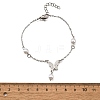 304 Stainless Steel Butterfly Link Bracelets BJEW-C098-01A-P-5