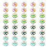 40Pcs 4 Colors Resin European Beads RPDL-TA0001-15-1