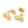 Ion Plating(IP) 304 Stainless Steel Stud Earrings for Women LS-EJEW-I281-40G-2