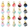 40Pcs Acrylic Pendants PALLOY-FS00035-3