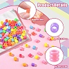 120G Opaque Polystyrene(PS) Plastic European Groove Beads KY-YW0002-24-5