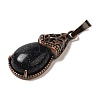 Synthetic Blue Goldstone Pendants G-H065-01R-12-2