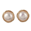Natural Cultured Freshwater Pearl Stud Earrings EJEW-JE07379-3