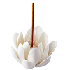 Lotus Porcelain Incense Holders DJEW-WH0015-91-1