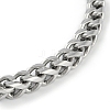 Non-Tarnish 304 Stainless Steel Wheat Chain Bracelets STAS-L692-001P-2