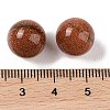 Synthetic Goldstone No Hole Sphere Beads G-K353-04B-25-3