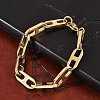 304 Stainless Steel Mariner Link Chain Bracelets for Women Men BJEW-F488-32G-2