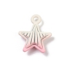 Spray Painted Alloy Pendants PALLOY-S038-05B-1