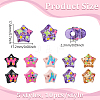 50Pcs 5 Styles Opaque & Transparent Acrylic Enamel Beads OACR-PH0004-61-4
