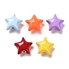 Star Brass Enamel Beads KK-M324-07G-1