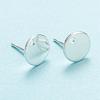 304 Stainless Steel Stud Earring Findings STAS-H436-21S-1