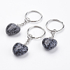 Natural & Synthetic Gemstone Keychain KEYC-F019-02-2