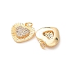 Valentine's Day Brass Micro Pave Clear Cubic Zirconia Pendants KK-A304-24G-G-3