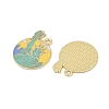 Alloy Enamel Pendants ENAM-V001-02B-G-2
