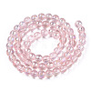 Electroplate Transparent Glass Beads Strands GLAA-T032-T6mm-AB10-3