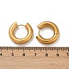 202 Stainless Steel Polishing Hoop Earrings EJEW-M106-02G-03-5