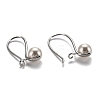 Brass Hoop Earrings EJEW-B005-01P-2