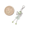 Trumpet Flower Angel Acrylic & Glass Pearl Pendant Decorations HJEW-JM03329-02-3