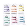 Cute Spray Painted Alloy Alligator Hair Clips Sets for Kids. Mixed Pattern PHAR-F009-02-3