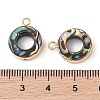 Natural Paua Shell Pendants SHEL-P017-18G-3