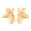 Ion Plating(IP) 304 Stainless Steel Stud Earrings for Women EJEW-L272-034G-04-1